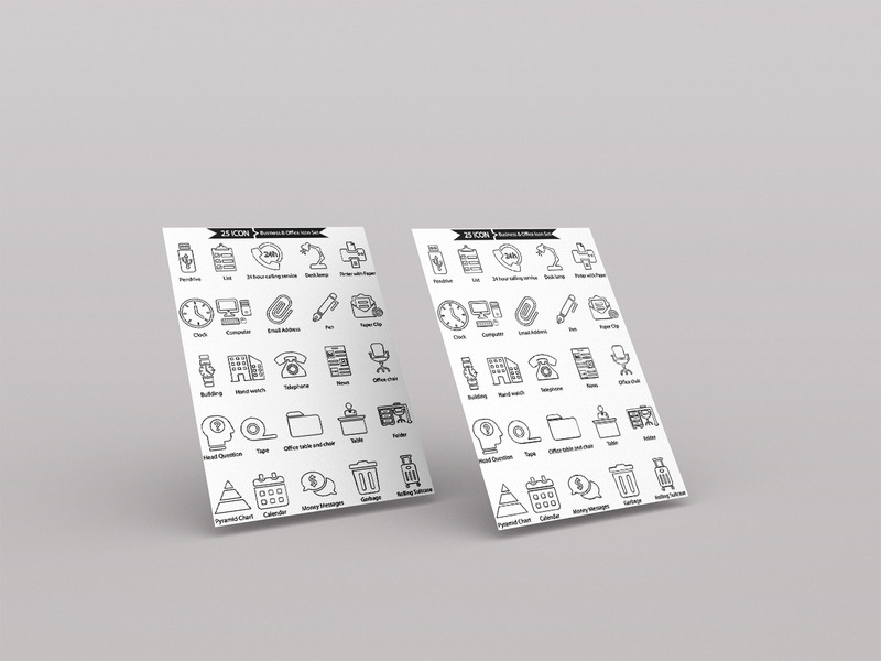 高级商务和办公图标包 - Features Image 3