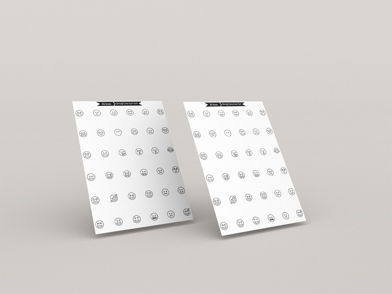 Набор иконок Premium Emoji Line - Features Image 1