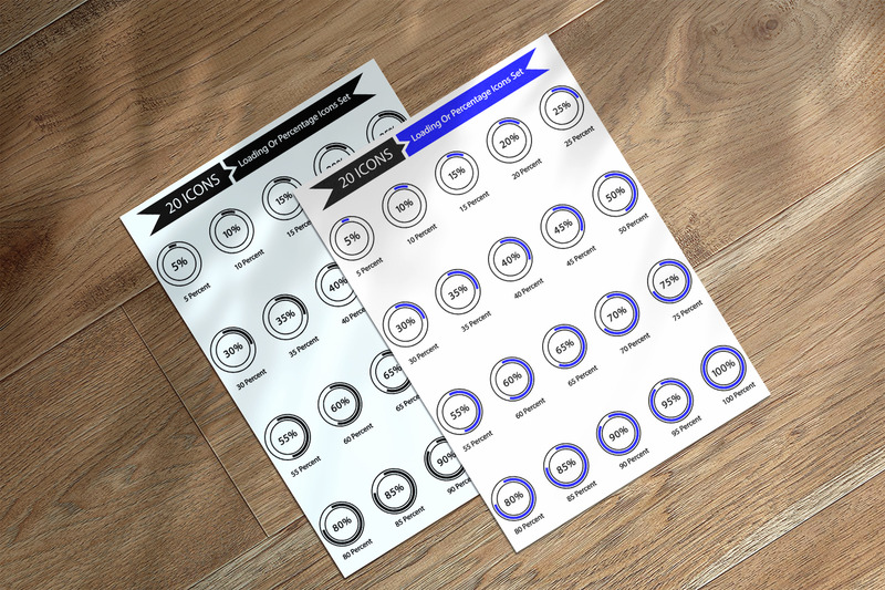 40 Premium -laddnings- eller procentsymboler - Features Image 1