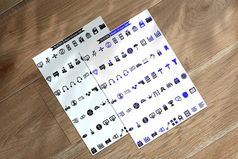 140 Premium Basic Ui Icon Set - Features Image 1