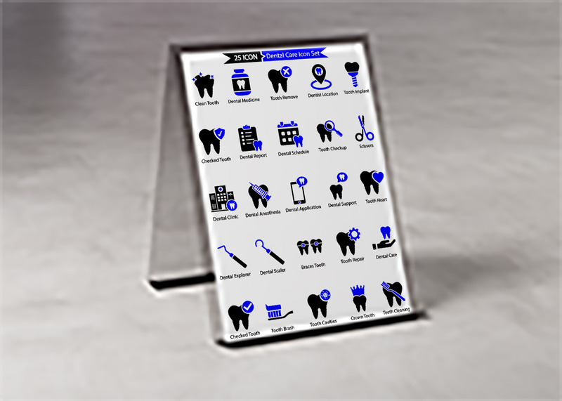 50 Premium Dental Care Icon Set - Features Image 1