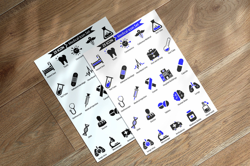 50 Premium Medical Ikonuppsättning - Features Image 2