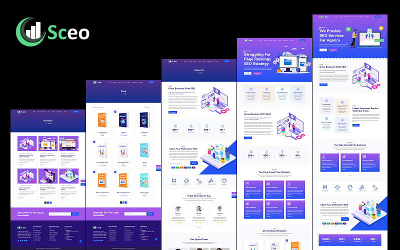 Sceo - SEO Hizmetleri, SEO Sağlayıcı Şirketi ve Pazarlama Ajansı HTML Web Sitesi Şablonu - Features Image 1