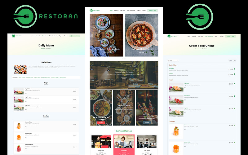 Ristorante - Tema WordPress per ristorante, negozio di alimentari, prenotazione tavoli e asporto - Caratteristiche Immagine 1