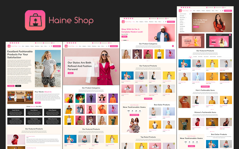 Haine - Moda ve Giyim için E-ticaret Mağazası Elementor WooCommerce Teması - Features Image 2