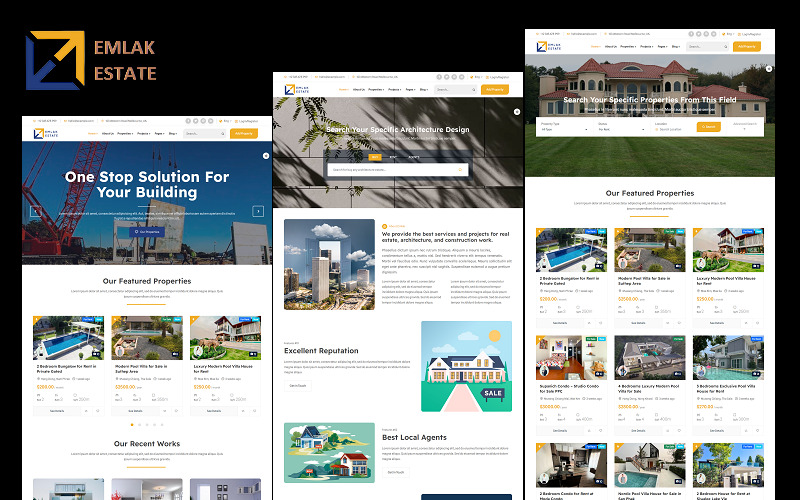 Emlak - Real Estate, Architecture, and Construction HTML Website Template - Features Image 1