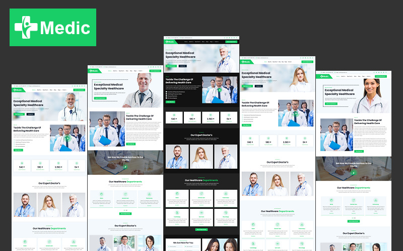 Medic - Hospital, Clinic, Health, Doctor and Medical Lab Elementor WordPress Theme - Features Image 1