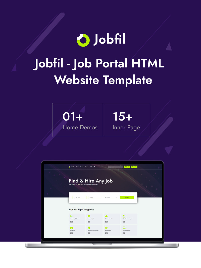 Jobfil - Job Portal HTML Website Template - TemplateMonster