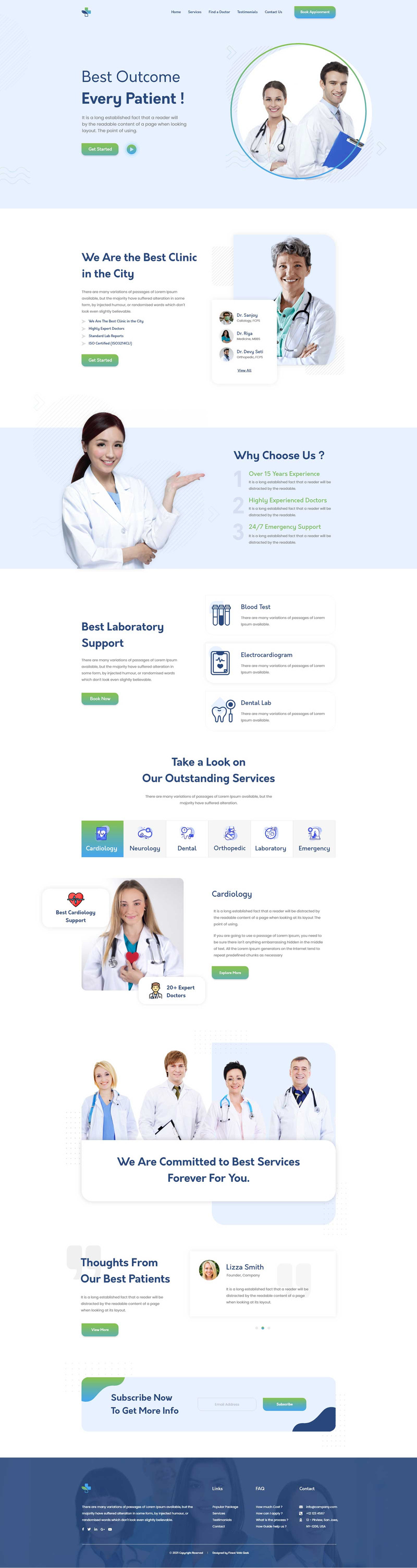 Docex - Clinic Services One Page UI Elements - Features Image 1