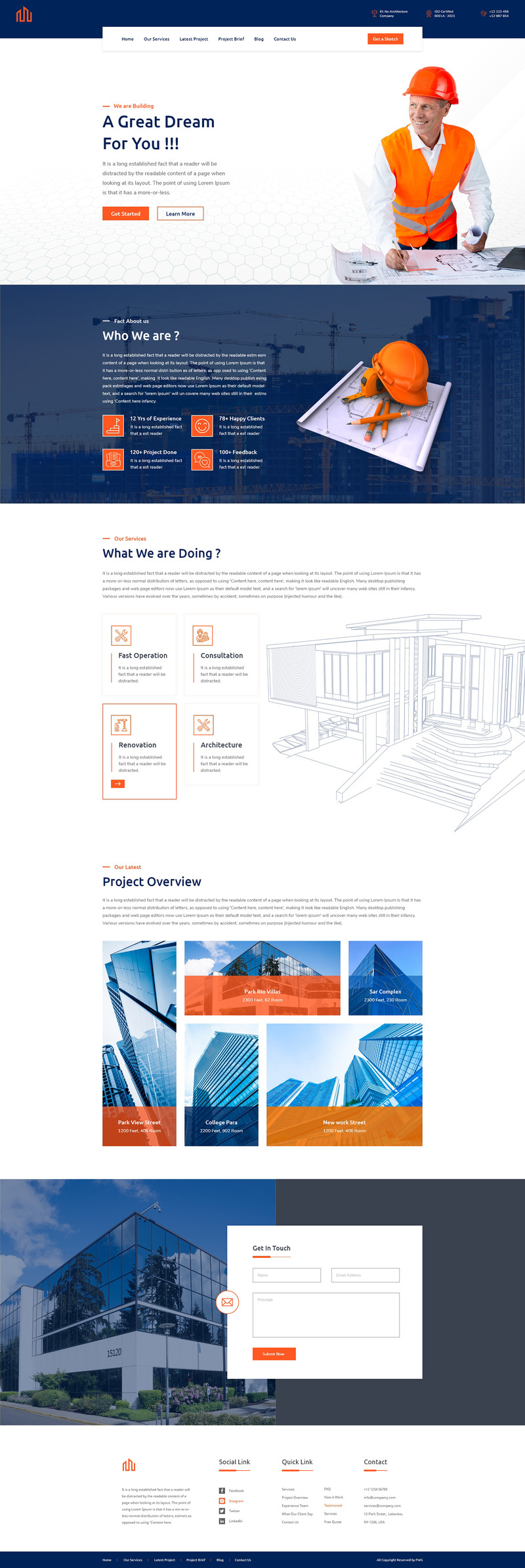 Buildex - Construction Services One Page UI Elements - Features Image 1
