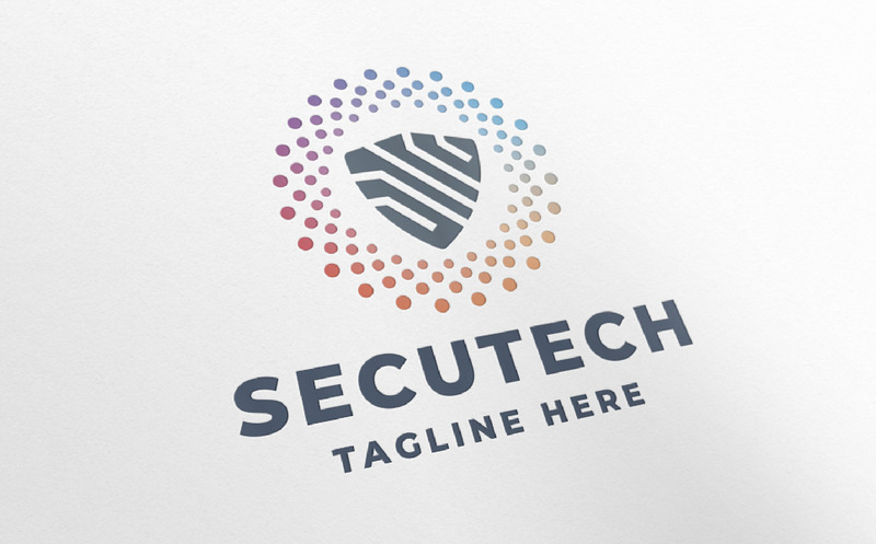 Secure Shield Tech Pro Logo #396337 - TemplateMonster