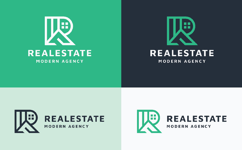 Real Estate Modern Agency Logo - Features Image 1