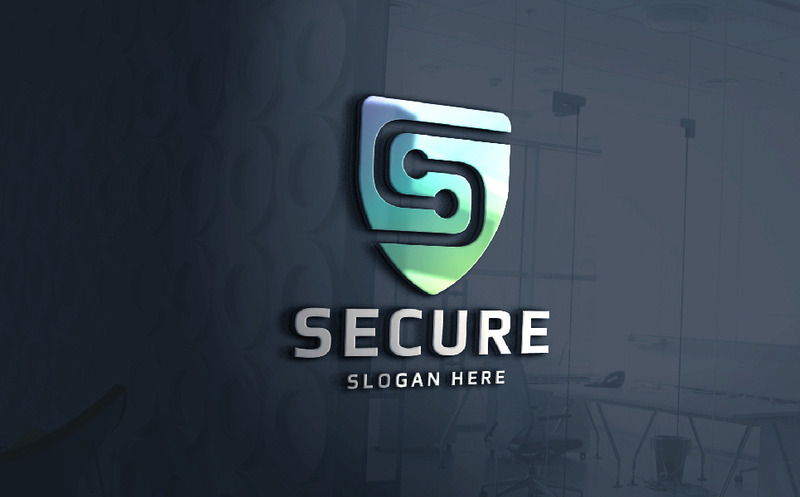 Логотип безопасной буквы S - Features Image 1