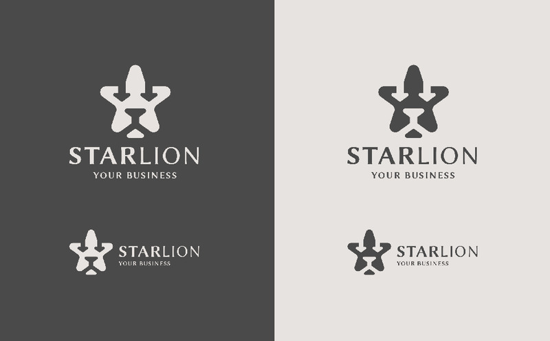Star Lion Head Logo Vector Temp - Features Image 1