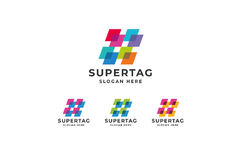 Super Hashtag Logo Template - Features Image 1