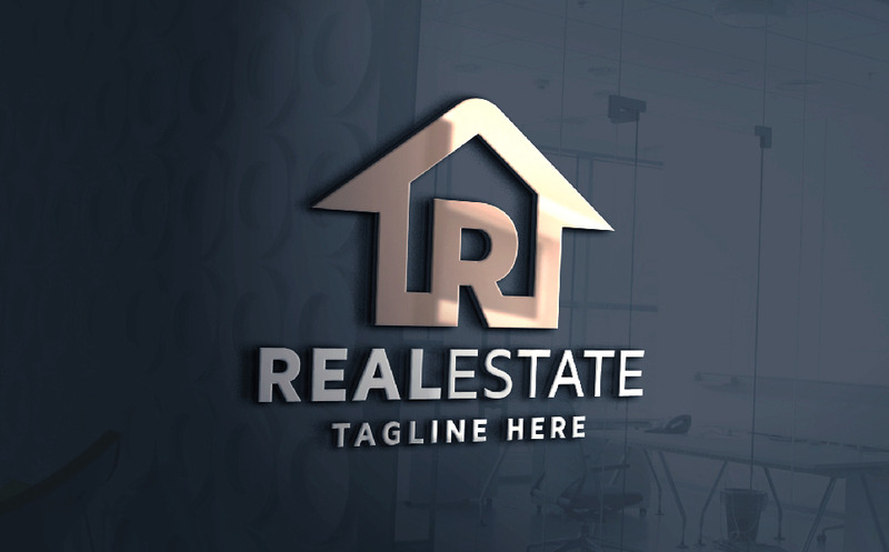 Logo della lettera R immobiliare - Caratteristiche Immagine 1