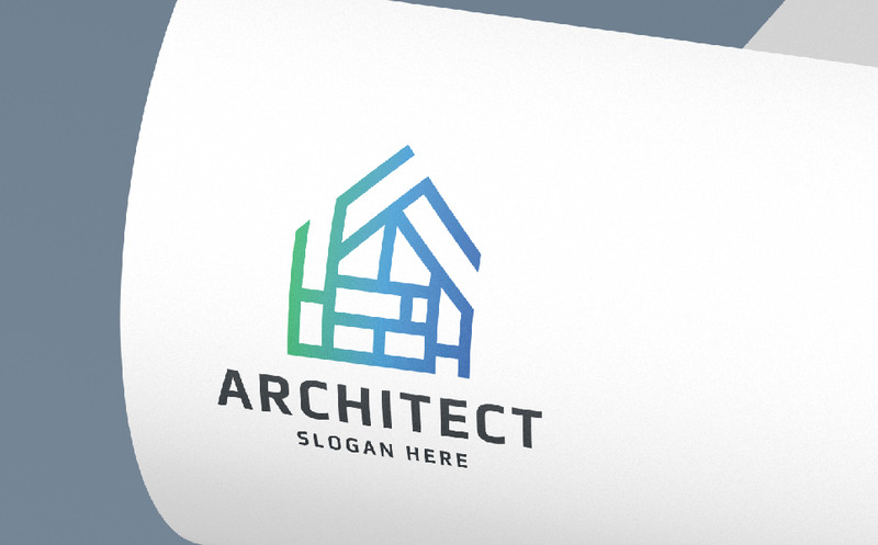 Logo architekta budowlanego nieruchomości - Obraz funkcji 1
