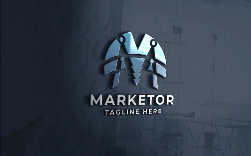 Marketor Letter M Logo Pro Template - Features Image 1