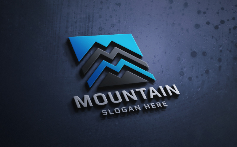 Logo professionale della lettera M della montagna - Caratteristiche Immagine 1
