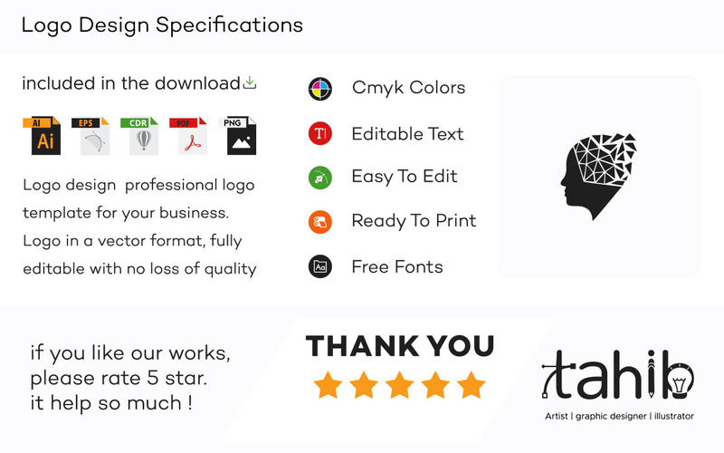 Digital Mind Logo Design Template - Features Image 1