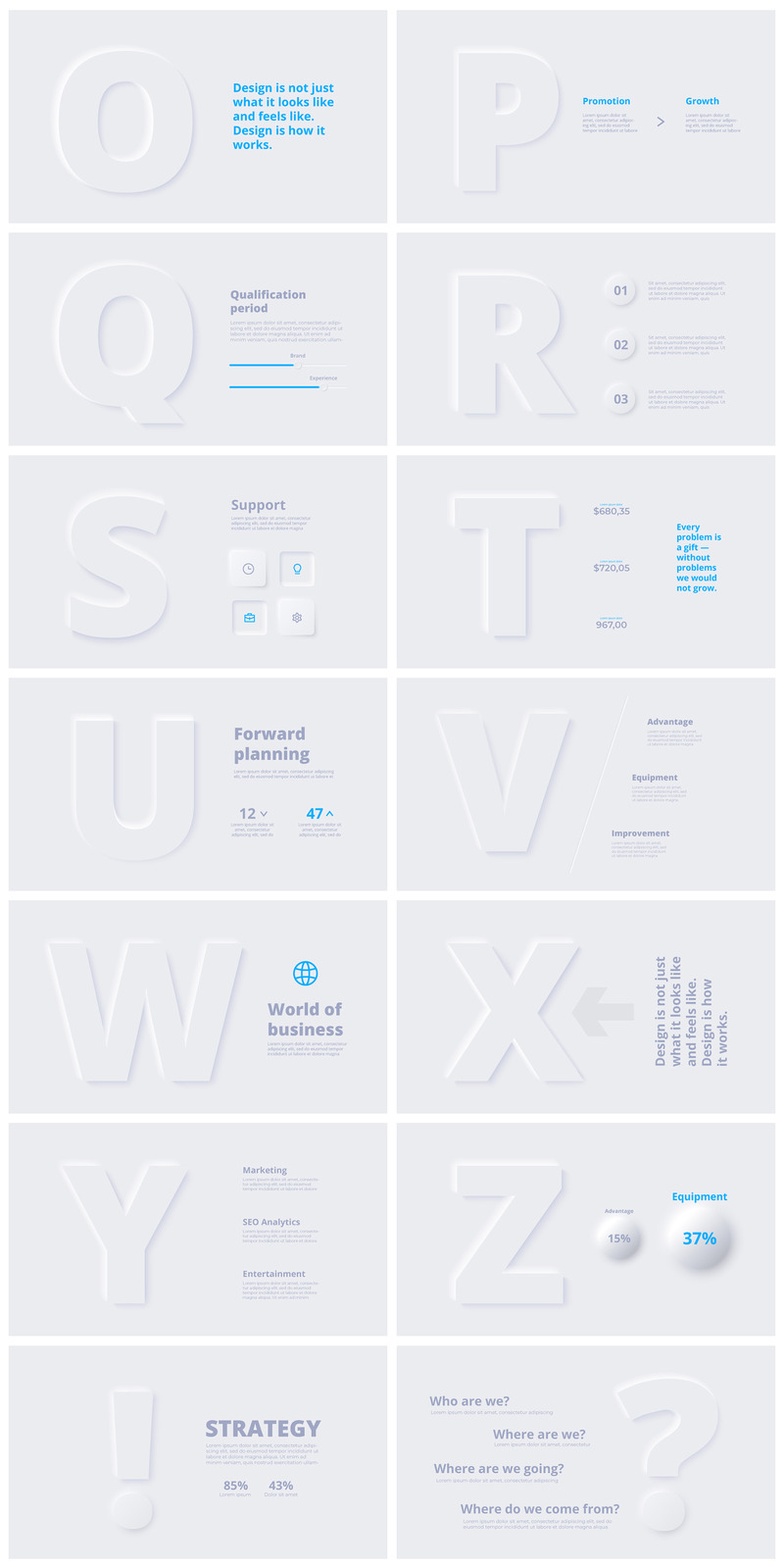 Neumorphic Presentation PowerPoint template - Features Image 9