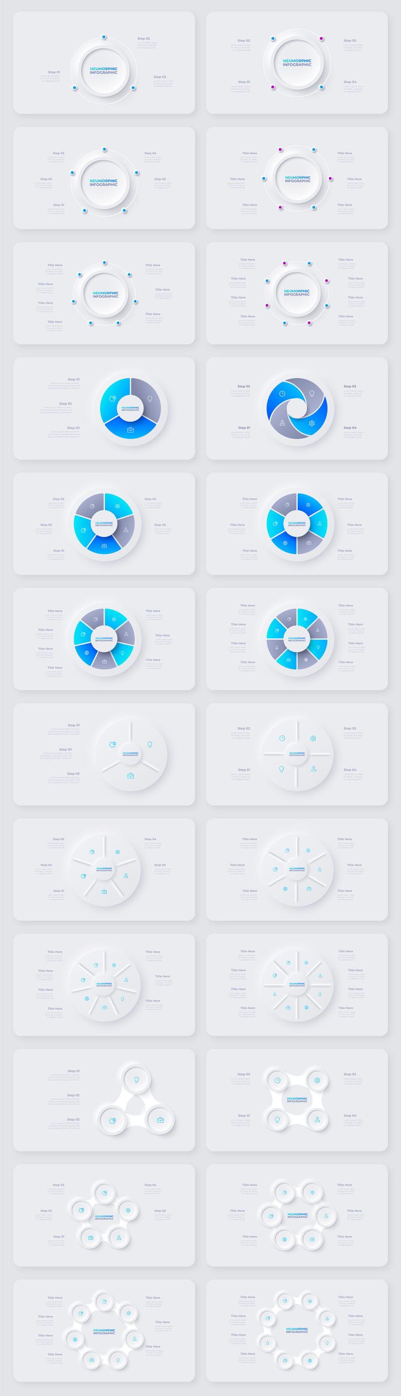 Neumorphic Presentation PowerPoint template - Features Image 14