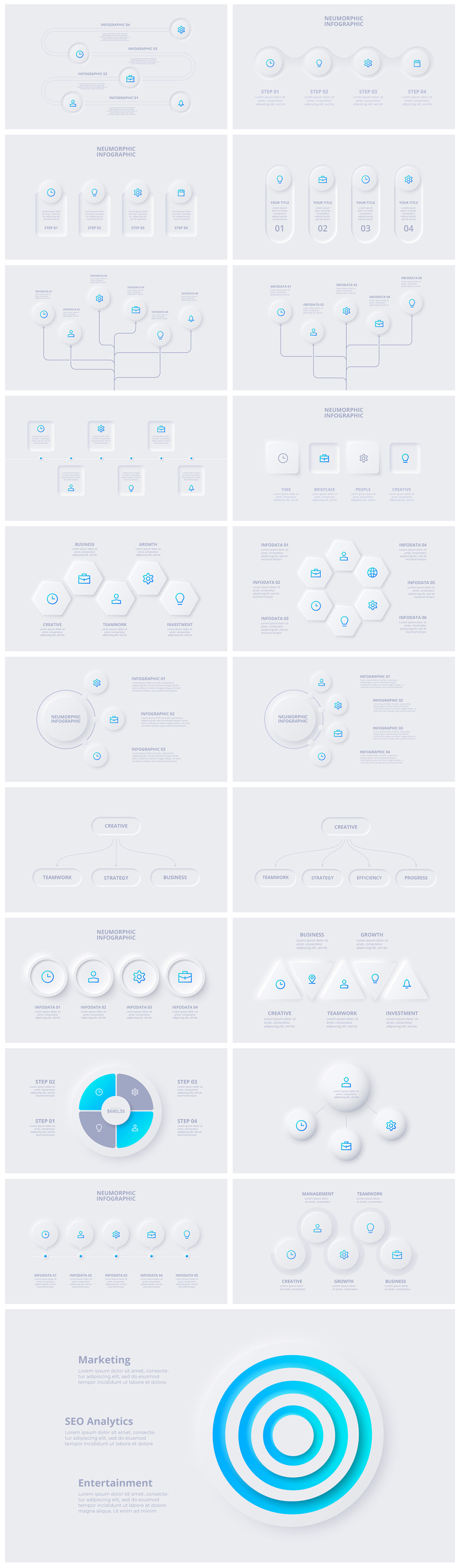 Neumorphic Presentation PowerPoint template - Features Image 4