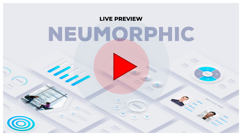 Neumorphic Presentation PowerPoint template - Features Image 1
