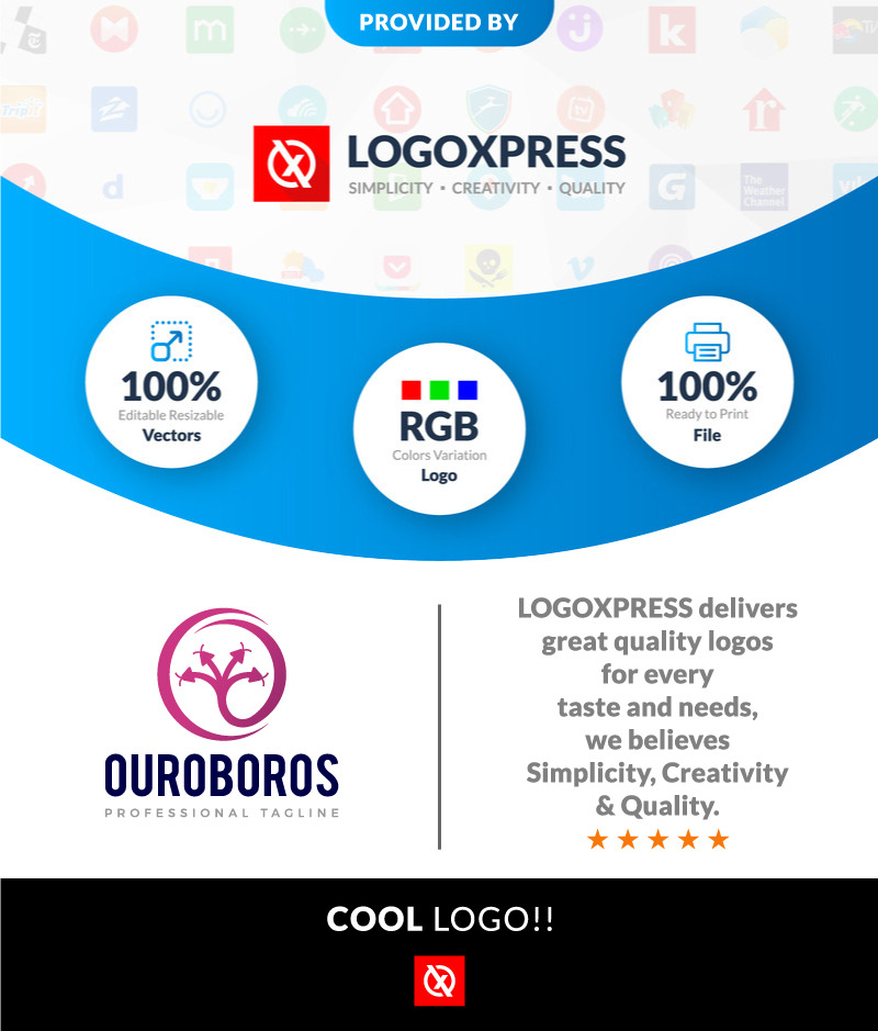 Dream Studio Mythic Ouroboros Snake Logo Design - Features Image 1
