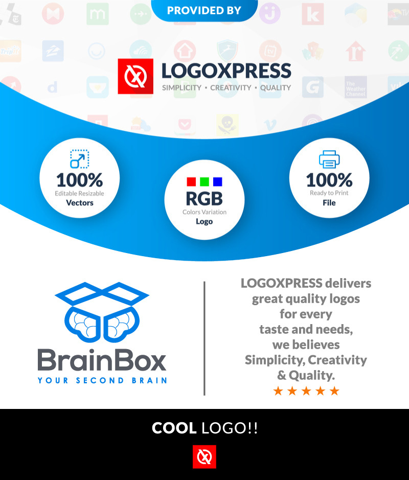 Ai Brain Box-logoontwerp Kunstmatige intelligentie Ai Brain Box-logoontwerp - Features Image 1