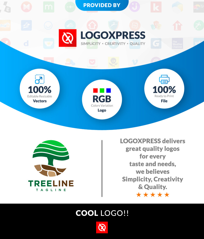 Modern Minimal Circle Tree Logo Design Environment - Features Image 1