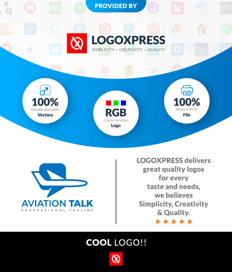 Логотип Aviation Talk. Дизайн логотипа подкаста Air Plane. - Features Image 1