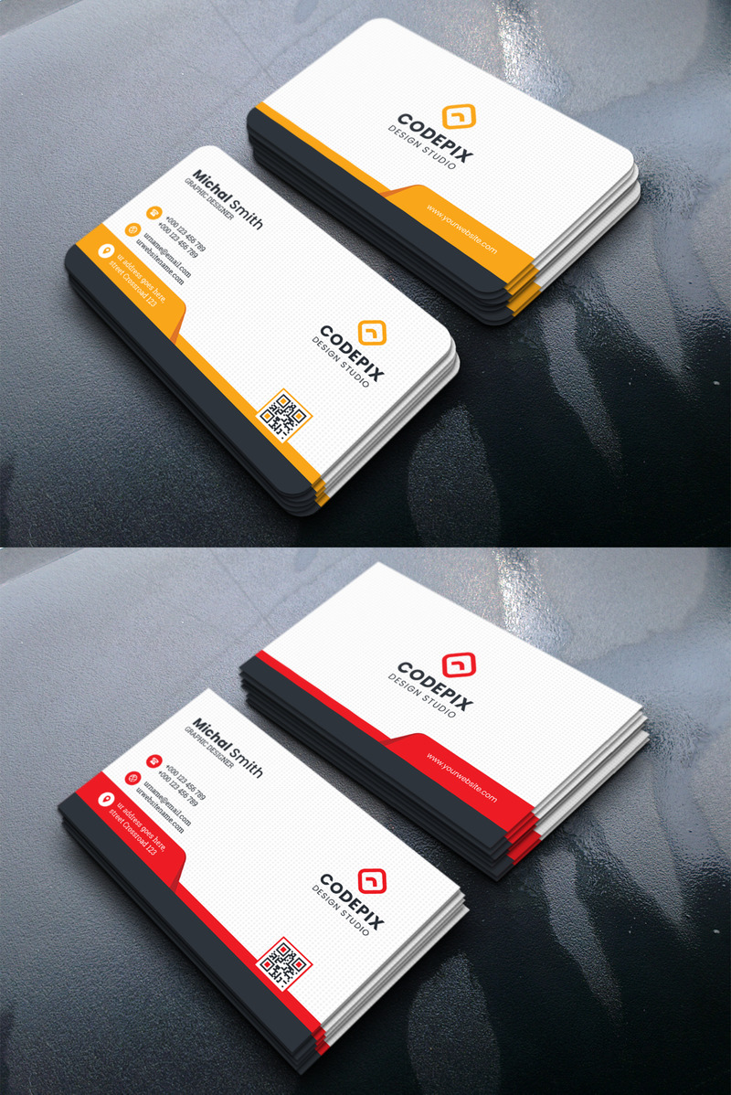 Business Card Templates Corporate Identity Template v100 - Features Image 1