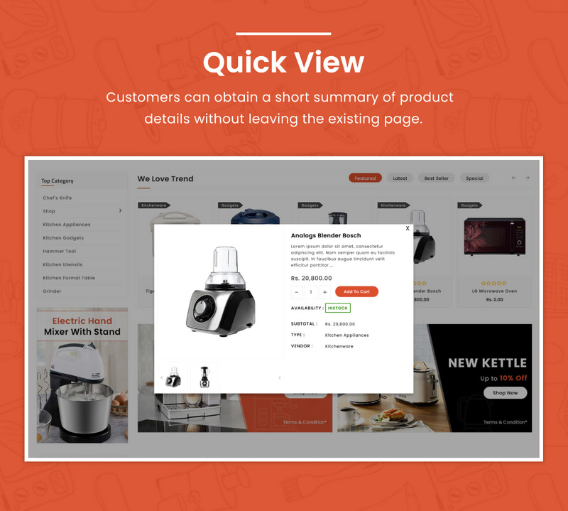Kitcher - Mega Kitchen Super Store Shopify 2.0 Tema Premium - Features Image 10