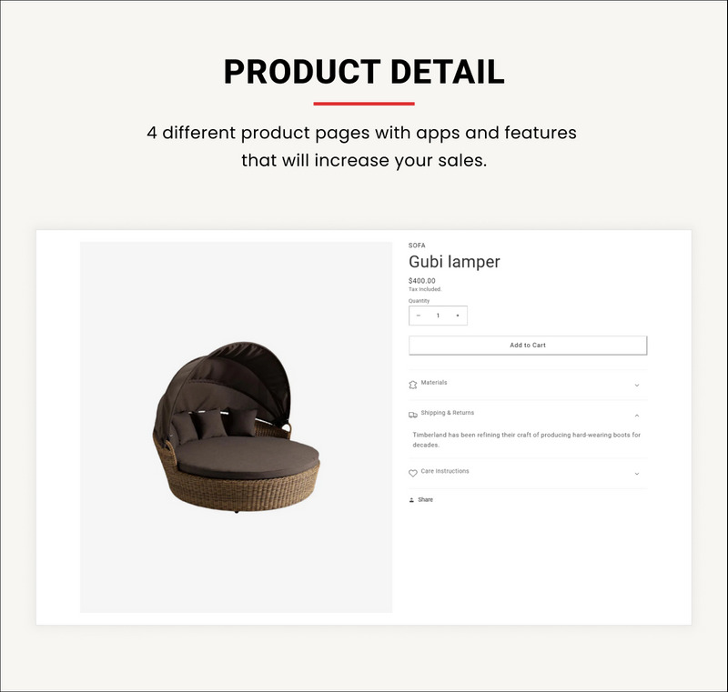 Homeify Mega Wood–Furniture Home–Décor Shopify 2.0 Themes - Features Image 9