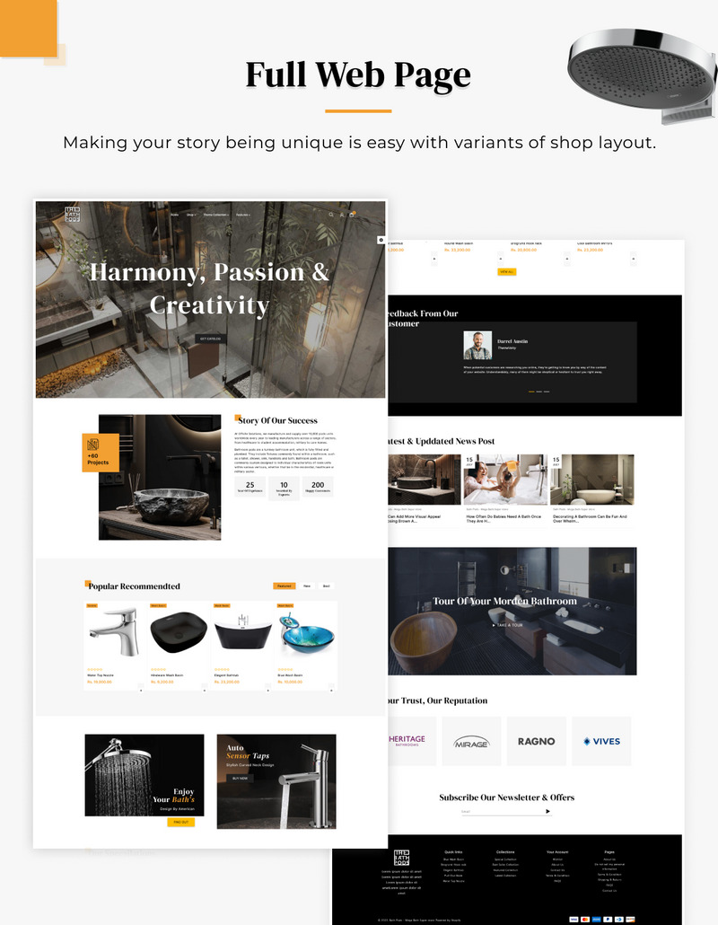 Bath Pods Store - Schlafzimmer Holz Shopify 2.0 Responsive Theme - Eigenschaften Bild 4