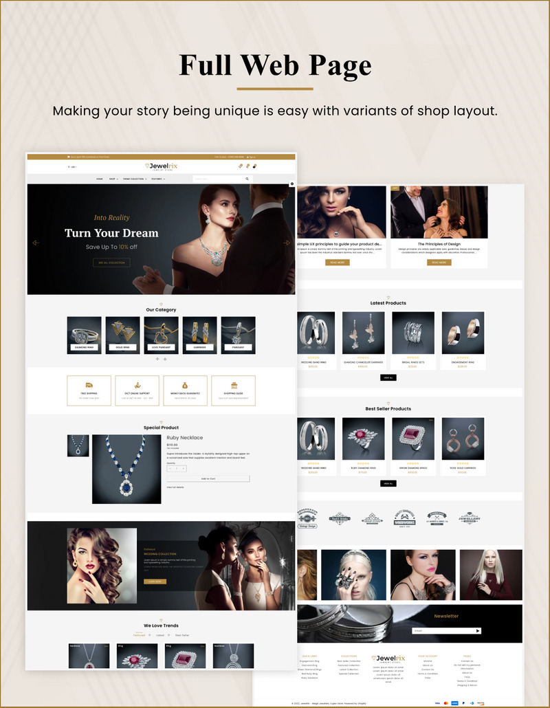 Jewelrix – Bijoux Shopify 2.0 Thème responsive premium polyvalent - Caractéristiques de l’image 4