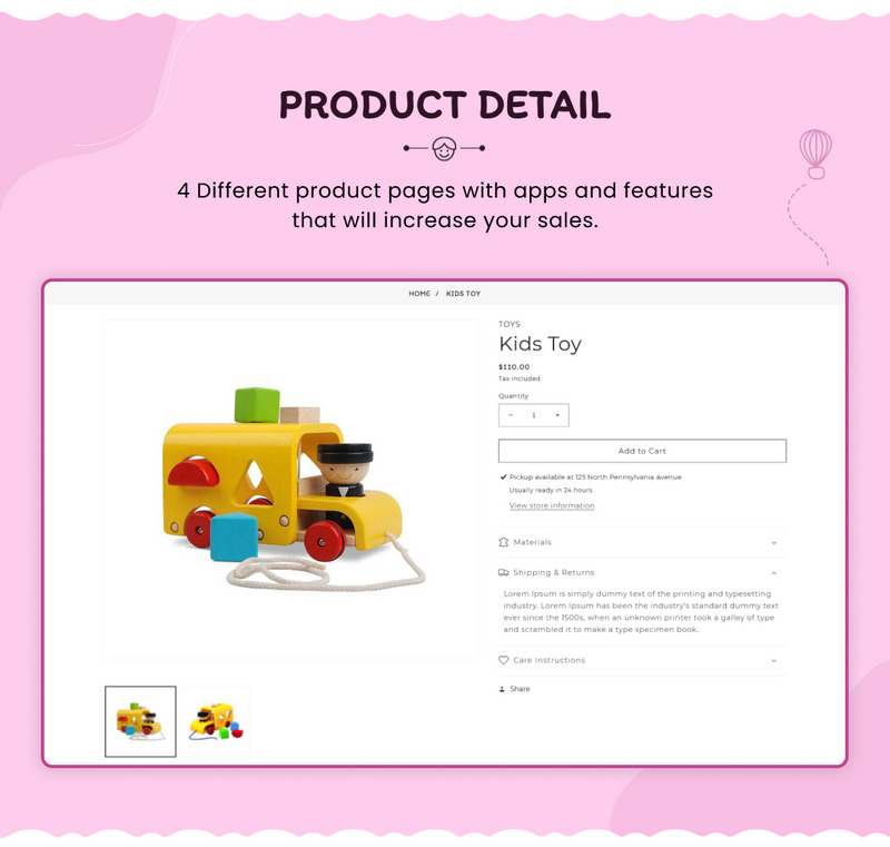 Koala Little Kids, Toys, Play, Fashion Shopify 2.0 Responsive Theme - Features Image 10