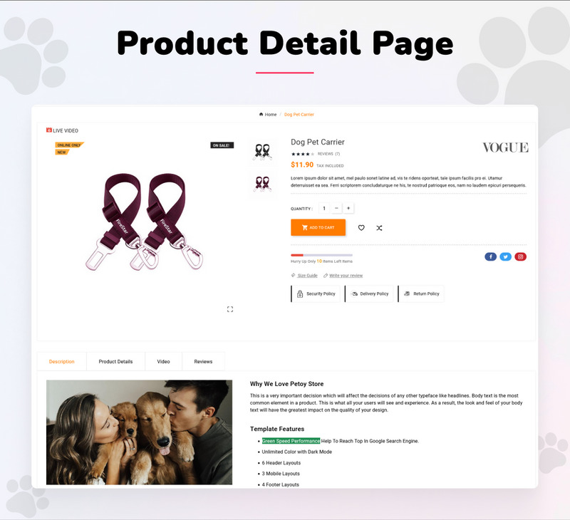 Oh My Dog - Animals Shop - Pets Care PrestaShop Responsive Mega Template - Features Image 8
