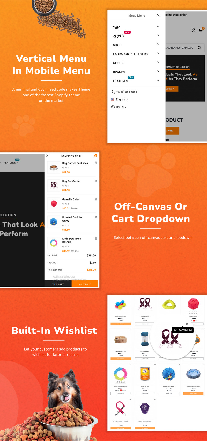 Oh My Dog - Animals Shop - Pets Care PrestaShop Responsive Mega Template - Features Image 13