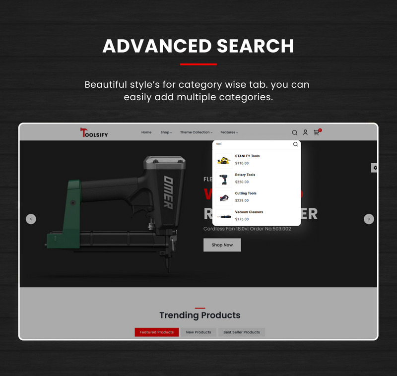 Toolsify Megastore – Szablon responsywny w narzędziach i maszynach Shopify 2.0 - Obraz funkcji 6