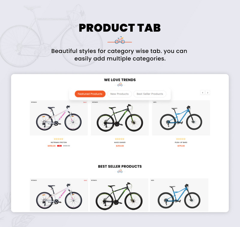 Bicicleta Mega Deportes, Bicicleta, Bicicletas, Alquiler Plantilla Shopify 2.0 Responsive - Características Imagen 8
