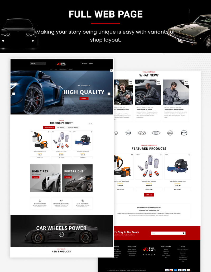 High Parts - Mega Parts Super Store Shopify 2.0 Premium responzivní téma - Features Image 4