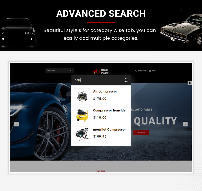 High Parts - Mega Parts Super Store Shopify 2.0 Premium responzivní téma - Features Image 6