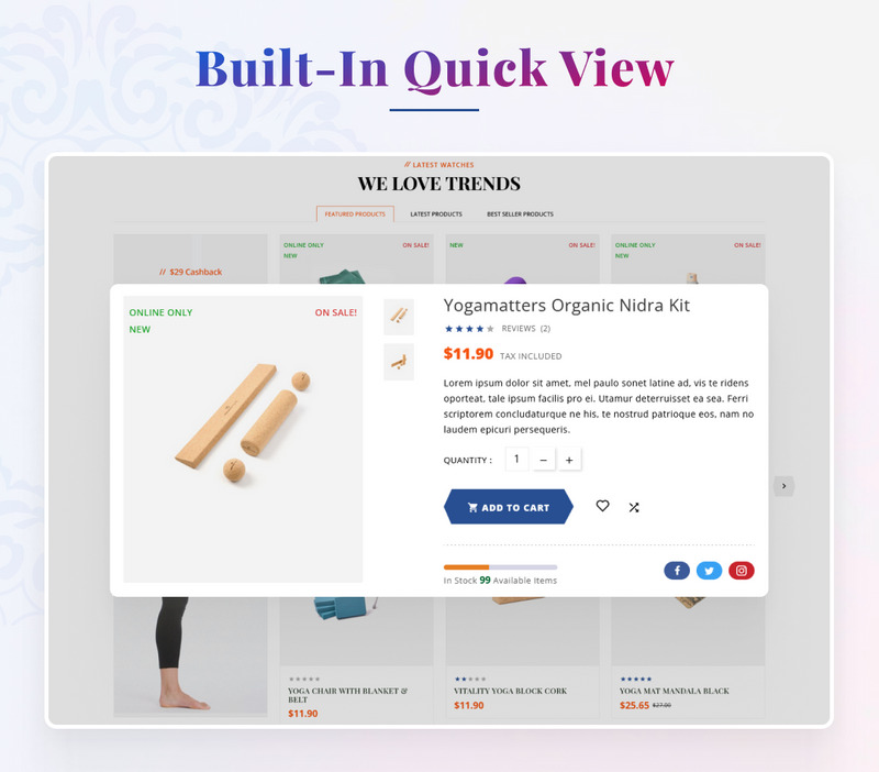 Om Yoga - Spa, Kosmetik Prestashop Premium Responsive Theme - Eigenschaften Bild 10