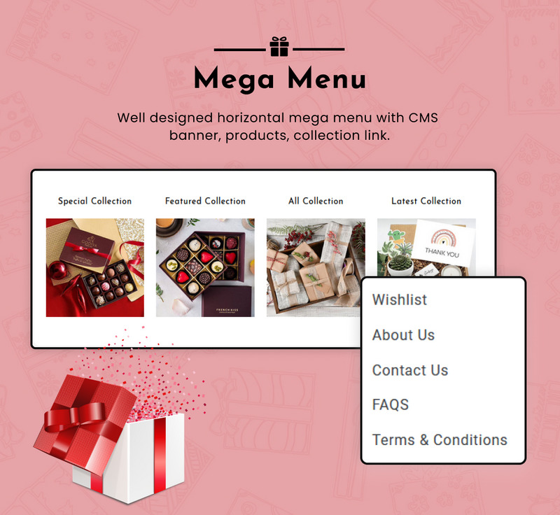 Loja de presentes - Mega presentes Shopify 2.0 Mega shopping - Features Image 7