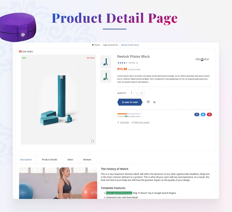 Om Yoga - Spa, Kosmetik Prestashop Premium Responsive Theme - Eigenschaften Bild 7