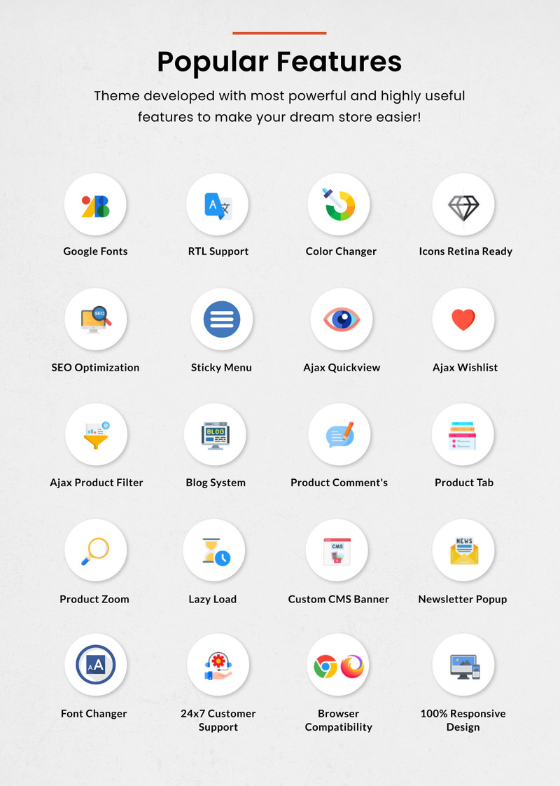 Kitcher - Mega Kitchen Super Store Shopify 2.0 Tema Premium - Features Image 3