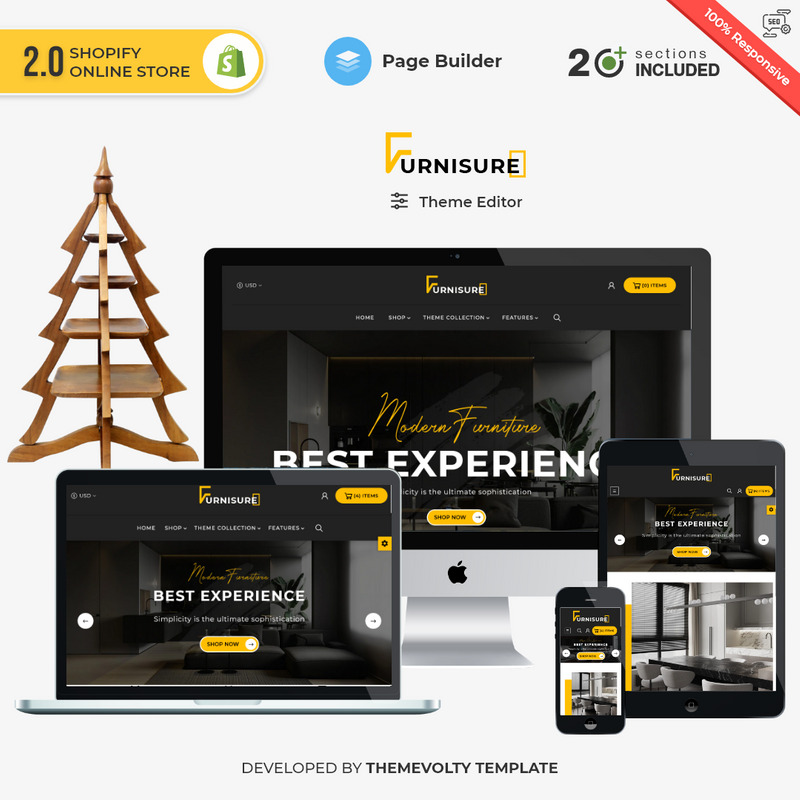 Furnisure Furniture Multipurpose Shopify 2.0 Store - Features Image 1