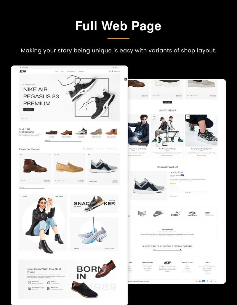 Keni Mega Shoes Responsive Shopify 2.0-tema - Features Image 4